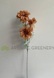 F0345 Artificial Dahlia Spray 73cm Rustic Pink | ARTISTIC GREENERY