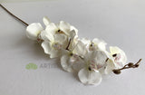 F0348 Silk Phalaenopsis Orchid Spray (Autumn Style) 101cm White | ARTISTIC GREENERY