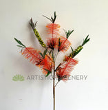 F0353 Artificial Bottle Brush / Callistemon 79cm Red | ARTISTIC GREENERY