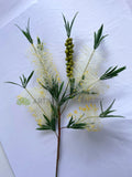 F0353 Artificial Bottle Brush / Callistemon 79cm Cream | ARTISTIC GREENERY