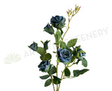 F0373 Artificial Teal Rose Spray 68cm| ARTISTIC GREENERY