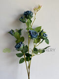 F0373 Artificial Teal Rose Spray 68cm| ARTISTIC GREENERY