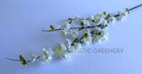 F0394 Artificial Cherry Blossom Branch 120cm White | ARTISTIC GREENERY