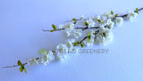 F0394 Artificial Cherry Blossom Branch 120cm White | ARTISTIC GREENERY