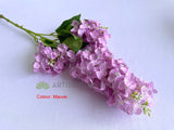 F0404 Hyacinth / Stock Flower Stem 76cm 5 Colours