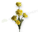 F0405 Silk Carnation Spray 75cm Yellow | ARTISTIC GREENERY AUSTRALIA