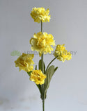 F0405 Silk Carnation Spray 75cm Yellow | ARTISTIC GREENERY AUSTRALIA