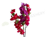 F0419 Bougainvillea Flower 53-77cm Red / Purple / Fuchsia