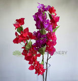 F0419 Bougainvillea Flower 53-77cm Red / Purple / Fuchsia