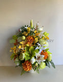 RIGHT - FA1110 - Lilies & Hydrangea Flower Arrangement 80cm tall (Saint Hilda's Anglican Church)