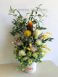 FA1116 - Artificial Australian Native Flower Arrangement 70cm tall (Holy Family Catholic Church) | ARTISTIC GREENERY