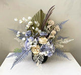 FA1118B - Artificial Dried Flower Look Arrangement (60cm Height) Blue | ARTISTIC GREENERY