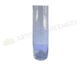 Cylinder Shaped Clear Glass Vase 29cm Tall (Code: G-CC29-8) | ARTISTIC GREENERY