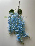 HP0073 Hanging Wisteria Bunch 68cm Yellow / Light Blue