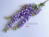 Lilac - HP0086 Artificial Hanging Wisteria (High Quailty) 112cm Orange Pink Liliac | ARTISTIC GREENERY