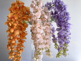 HP0086 Artificial Hanging Wisteria (High Quailty) 112cm Orange Pink Liliac | ARTISTIC GREENERY