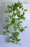 HP0093 Artificial Hanging Aluminum Plant 85cm | ARTISTIC GREENERY