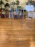 ACC0101 Clear Acrylic Stand Rectangle Wedding Plinth Wedding Clear Stand Perth 100cm x 30cm x 30cm | ARTISTIC GREENERY