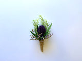 Buttonhole - Thistle / Sea Holly Buttonhole