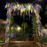 For Hire - Wisteria Arch "Bridgerton Style" for Home Wedding (Code: HI0042) Meg & Josh | ARTISTIC GREENERY