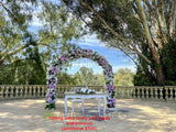 For Hire - Round Arch Decorated With Flowers 260cm Height