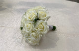 Round Bouquet - White (All Real Touch) - Nadia V