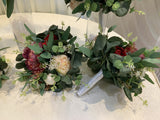 HANDLES - Round Bouquet - Burgundy & Native Greenery - Amie H