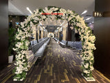 For Hire - Round Arch Decorated With Flowers 260cm Height