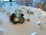 Affordable Wedding Hire Perth - Decorations for Tables / Backdrop / Welcome Sign (Naomi & Chris) | ARTISTIC GREENERY