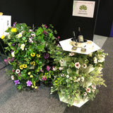 The Downpipe Vertical Garden (at Home Show Perth) 2018 - Variety of Artificial Flowers & Greenery