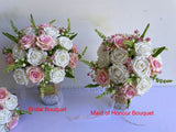 Round Bouquet - Pink & White - Mikaela A