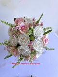 Round Bouquet - Pink & White - Mikaela A