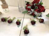 Round Bouquet - Burgundy - Chelsea VN