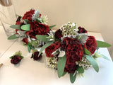 Round Bouquet - Burgundy - Chelsea VN