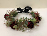 Flower Girl Crown - Burgundy | ARTISTIC GREENERY