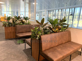 Booth Seats - Edith Cowan University (ECU) Library - Artificial Plants for Built-in Cabinets / Planters | ARTISTIC GREENERY