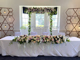 For Hire - Bridal Table Flower / Floral Backdrop 220cm wide x  240cm tall (adjustable) Code: HI0043 | ARTISTIC GREENERY