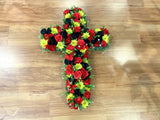 Indigenous Australia Floral Cross 40cm / 70cm / 90cm (SYM0038)