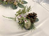 Cake Decoration (Artificial Flowers & Pine Cones) | Colin E