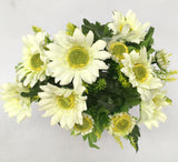 SP0079 Gerbera Daisy Bunch with Leaves 35cm 5 Colours