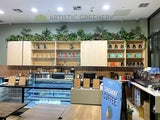 MK Espresso (Coolbellup WA) - Artificial Plants Above Cabinets | ARTISTIC GREENERY