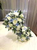 Round Bouquet - Blue & White - Pia M