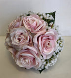 Round Bouquet - Pink & White - James W