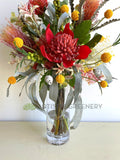 FA1057N - Artificial Native Flowers Arrangement (70cm Height) - Kirrawee High School Bespoke Flower Arrangement | ARTISTIC GREENERY