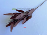 LEA0056 Faux Gum Leaves with Seeds Gum Leaf 88cm Real Touch 3 Colours | ARTISTIC GREENERY