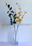 LEA0070N Silver Dollar / Eucalyptus Spray 84cm Green / Mustard