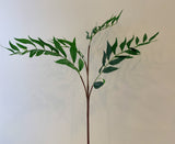 LEA0091 Faux Nectarine Foliage 89cm Green | ARTISTIC GREENERY