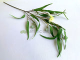 LEA0107 Imitation Gum Blossom / Gum Leaves with Pods & White Flowers 103cm | ARTISTIC GREENERY