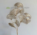 LEA0110 Artificial Gold Shell Leaves 74cm | ARTISTIC GREENERY