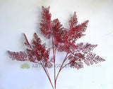 LEA0114 Faux Red Maidenhair Fern Spray 103cm | ARTISTIC GREENERY